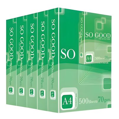 So GOOD A4 70 Gsm Copy Paper 500 Sheets X 5-High Quality Bulk Copy Paper